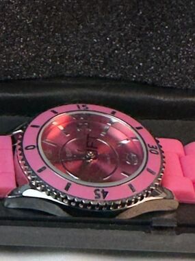 Gossip Pink Silicone Sport Watch